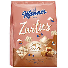 Вафлі Manner Salty caramel 200г з солоною карамеллю , 5шт/ящ , Австрія