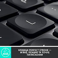 Клавіатура Logitech MX Keys Advanced for Business Wireless Illuminated UA Graphite (920-010251), фото 8