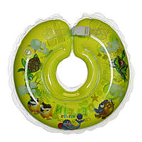Дитячий круг на шию для купання Delfin EuroStandard зелений