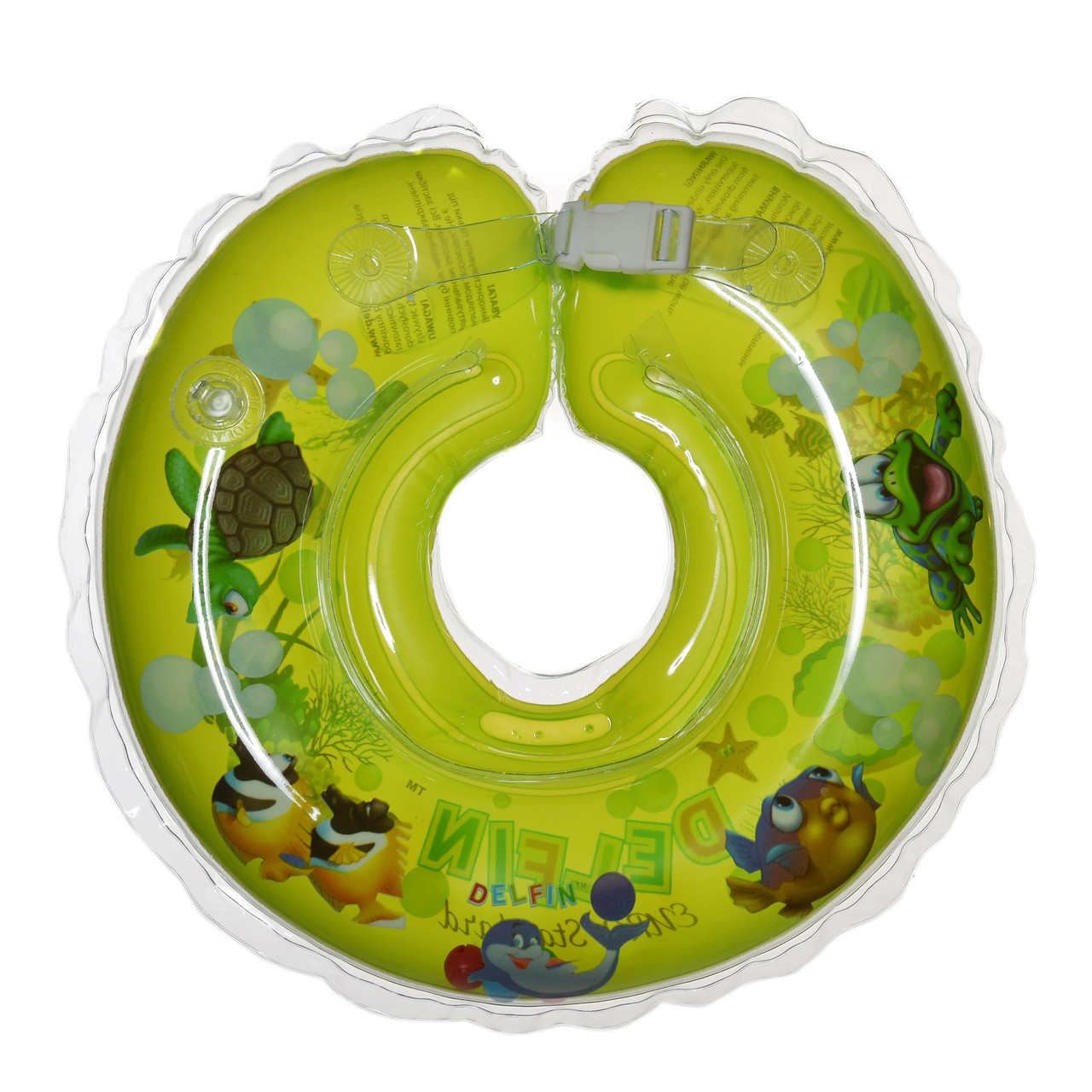 Дитячий круг на шию для купання Delfin EuroStandard зелений, фото 1