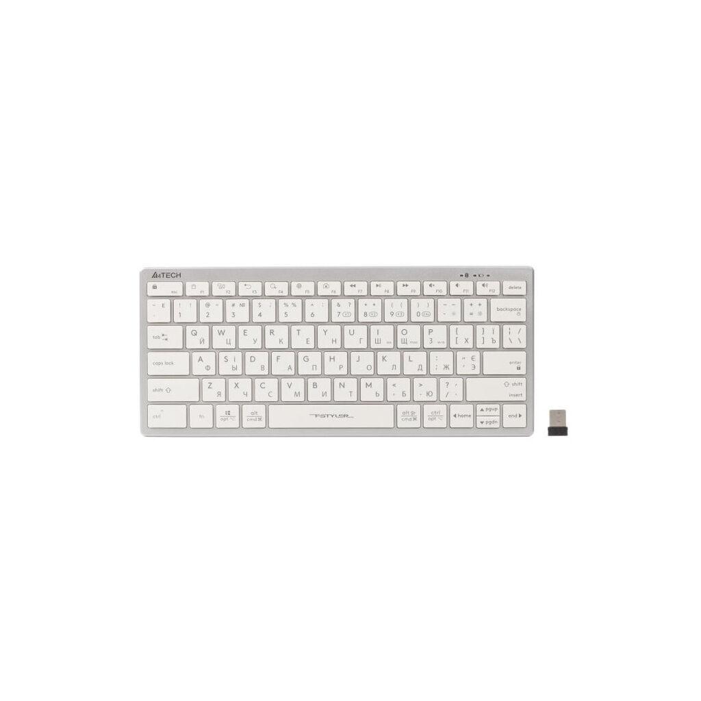 Клавіатура A4Tech FBX51C Wireless/Bluetooth White (FBX51C White)