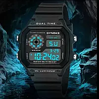 Військовий цифровий спортивний електронний наручний годинник SYNOKE. Мужские спортивные наручные часы