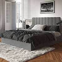 Ліжко Бакарді з підіймальним механізмом і м'яким наголов'ям різних кольорів ТМ Sentenzo