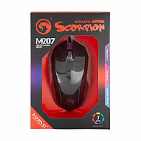 Мишка Marvo M207 LED USB Black (M207), фото 5
