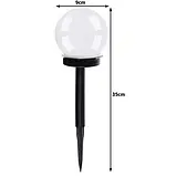 Сонячні садові лампи - кулі Gardlov 23562 на сонячні батареї з датчиком сутінки набір 6 штук Польща, фото 7