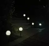 Сонячні садові лампи - кулі Gardlov 23562 на сонячні батареї з датчиком сутінки набір 6 штук Польща, фото 9