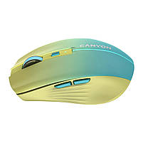Мишка Canyon MW-44 LED Rechargeable Wireless/Bluetooth Yellow Blue (CNS-CMSW44UA), фото 5