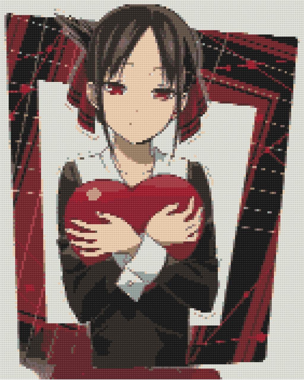 Алмазна мозаїка аніме Кагуя Шиномія 40х50 см Орігамі (OD31400), фото 1