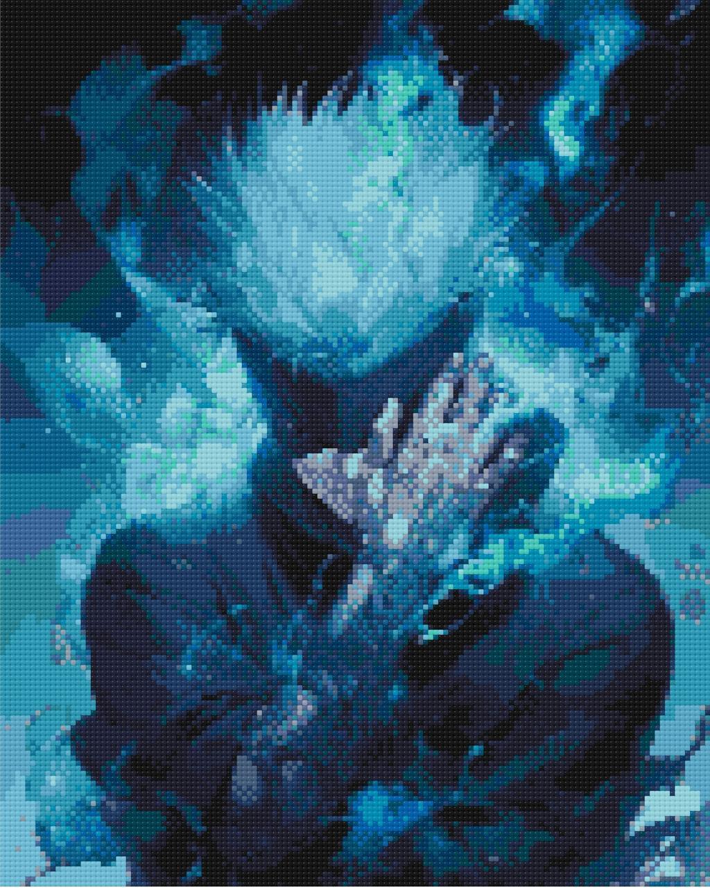 Алмазна мозаїка аніме Сатору Годжо Магічна битва 40х50 см Орігамі (OD31230), фото 1