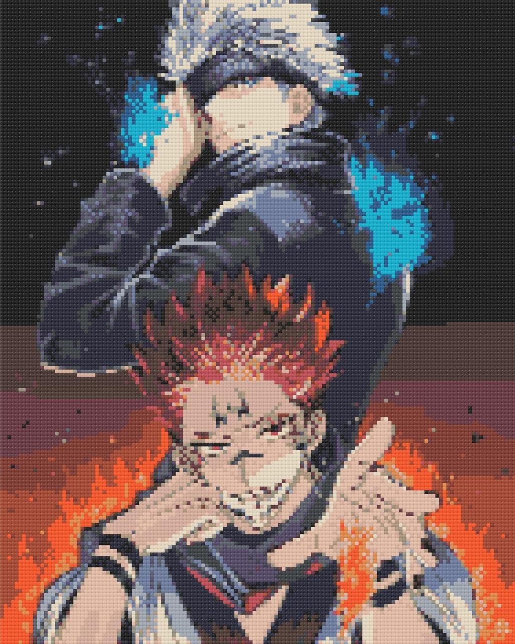 Алмазна мозаїка аніме Магічна битва Сатору Годжо 40х50 см Орігамі (OD30210), фото 1