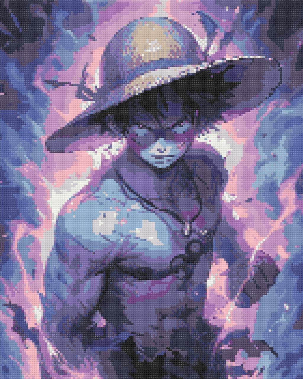 Алмазна мозаїка аніме Манки Луффі Ван пис 40х50 см Орігамі (OD11450), фото 1