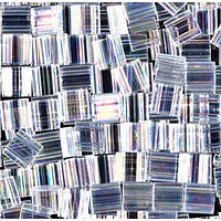 Бисер Miyuki Tila 250 Crystal AB, 5 г