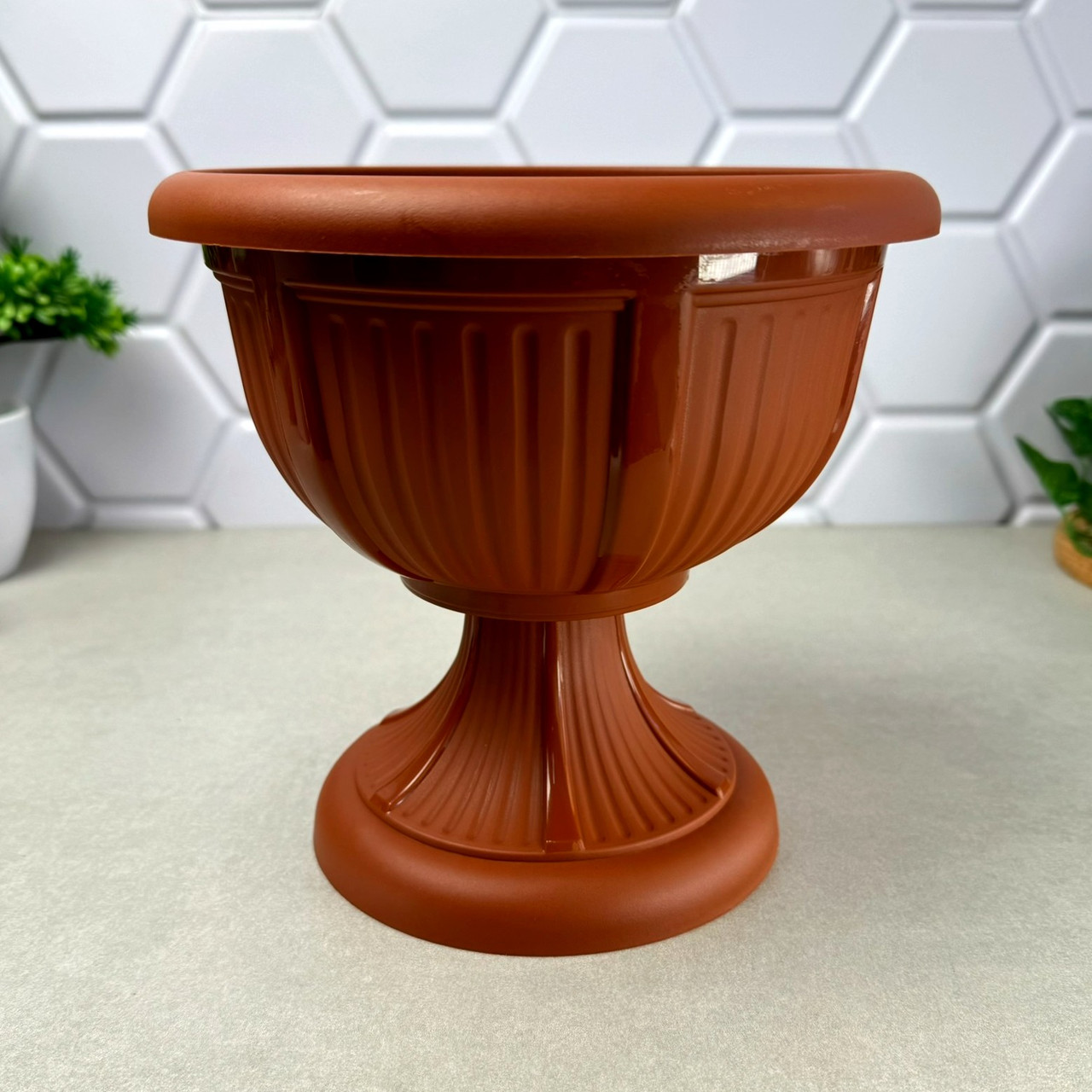 Вазон на підставці 1.8 л, теракот Леон Алеана