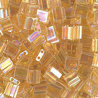 Бисер Miyuki Tila 251 Light Topaz AB, 5 г