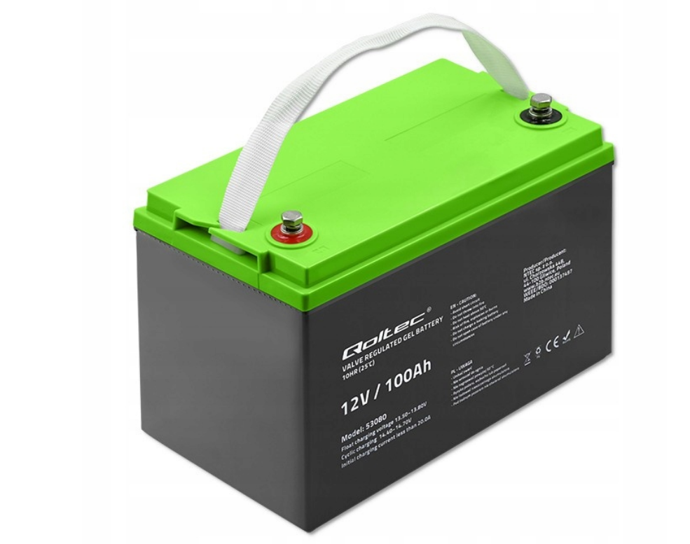 Гелевий акумулятор Qoltec 12V 100Ah GEL