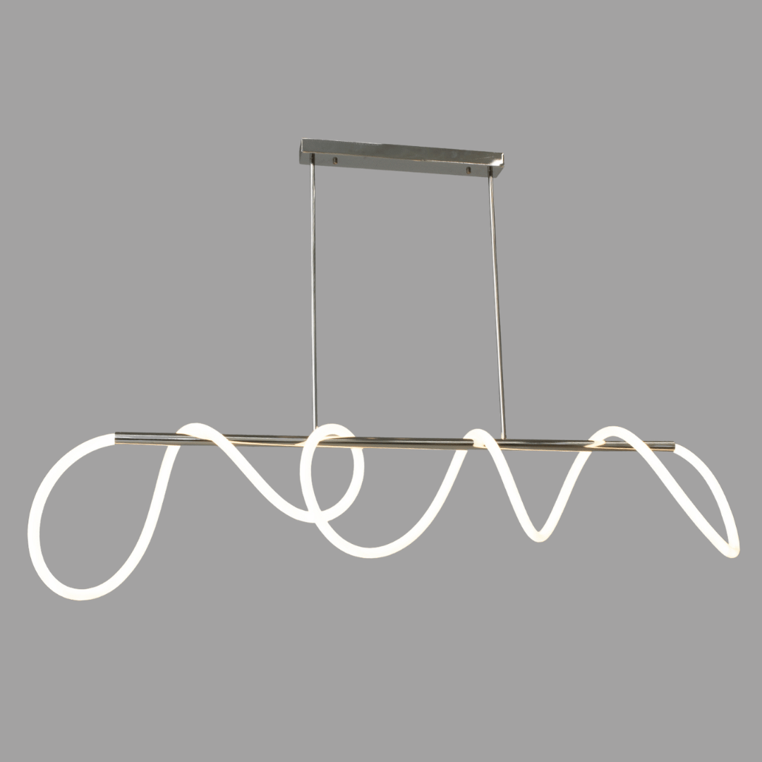 Led люстра Шланг для підсвічування вітрин Diasha 48W до 10 м² колір Хром SY9752-L1500CH, фото 1