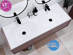 Умивальник подвійний 120 см Jessel Miraggio