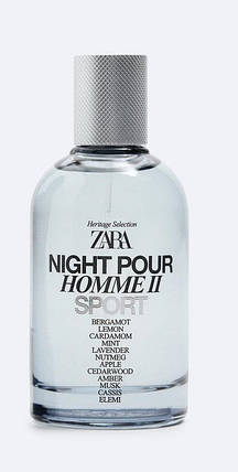 Туалетна вода для чоловіків Zara Night Pour Homme 2 Sport 100мл без упаковки, фото 1
