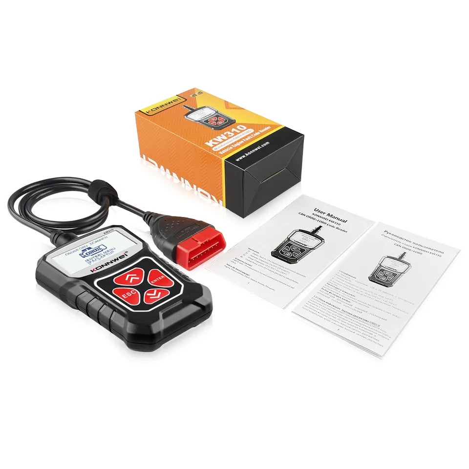Діагностичний сканер KONNWEI KW310 CAN OBDII + EOBD CODE READER