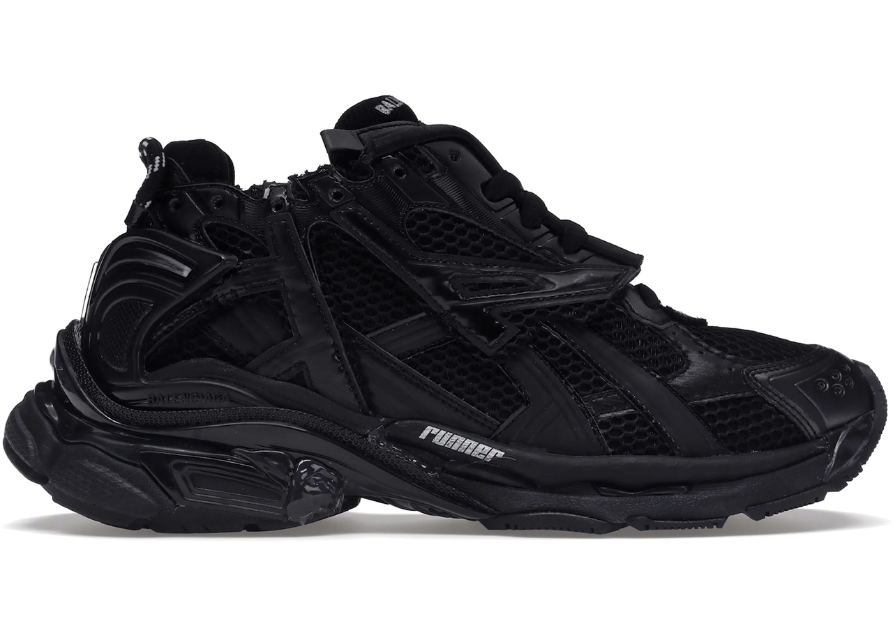 Кроссовки Balenciaga Runner Sneaker Black - 677403 W3RB1 1000