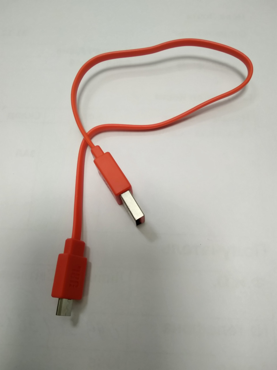 USB-кабель Micro USB JBL 100% оригінал 30 см — жовтогарячий, фото 1