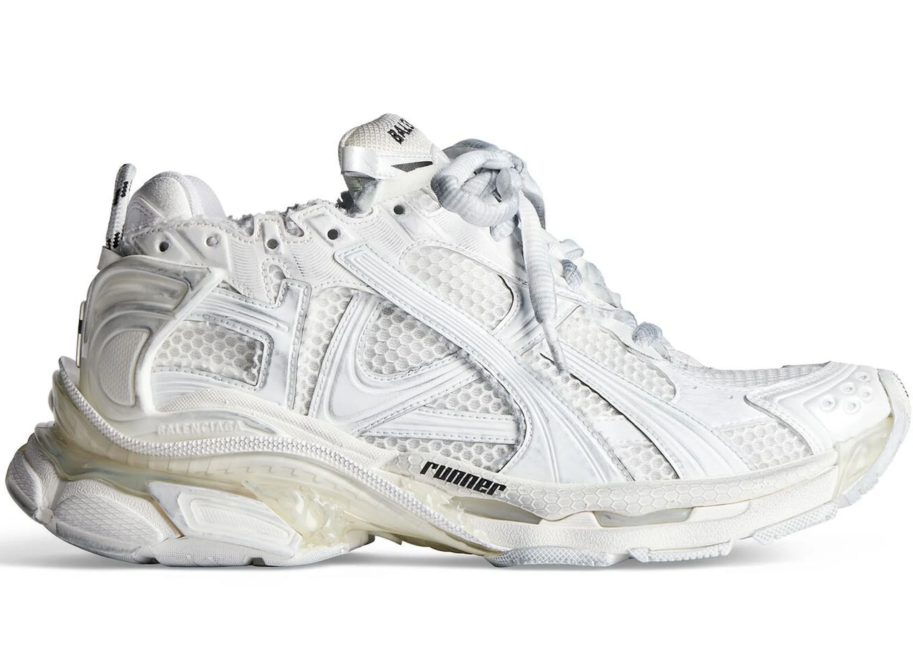 Кроссовки Balenciaga Runner Sneaker White - 677403 W3RB1 9000