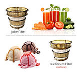 Соковитискач шнековий ROSPEC JC-7200 slow juicer, фото 3