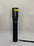 Суперпотужний ліхтар чорний ДИОД: КРИСТАЛ 100% ZH93 акумулятор 18650Li-Ion 2600 mha, фото 4