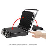 Контактний гриль ProfiCook PC-KG 1029 нержавіюча сталь/чорний, фото 4