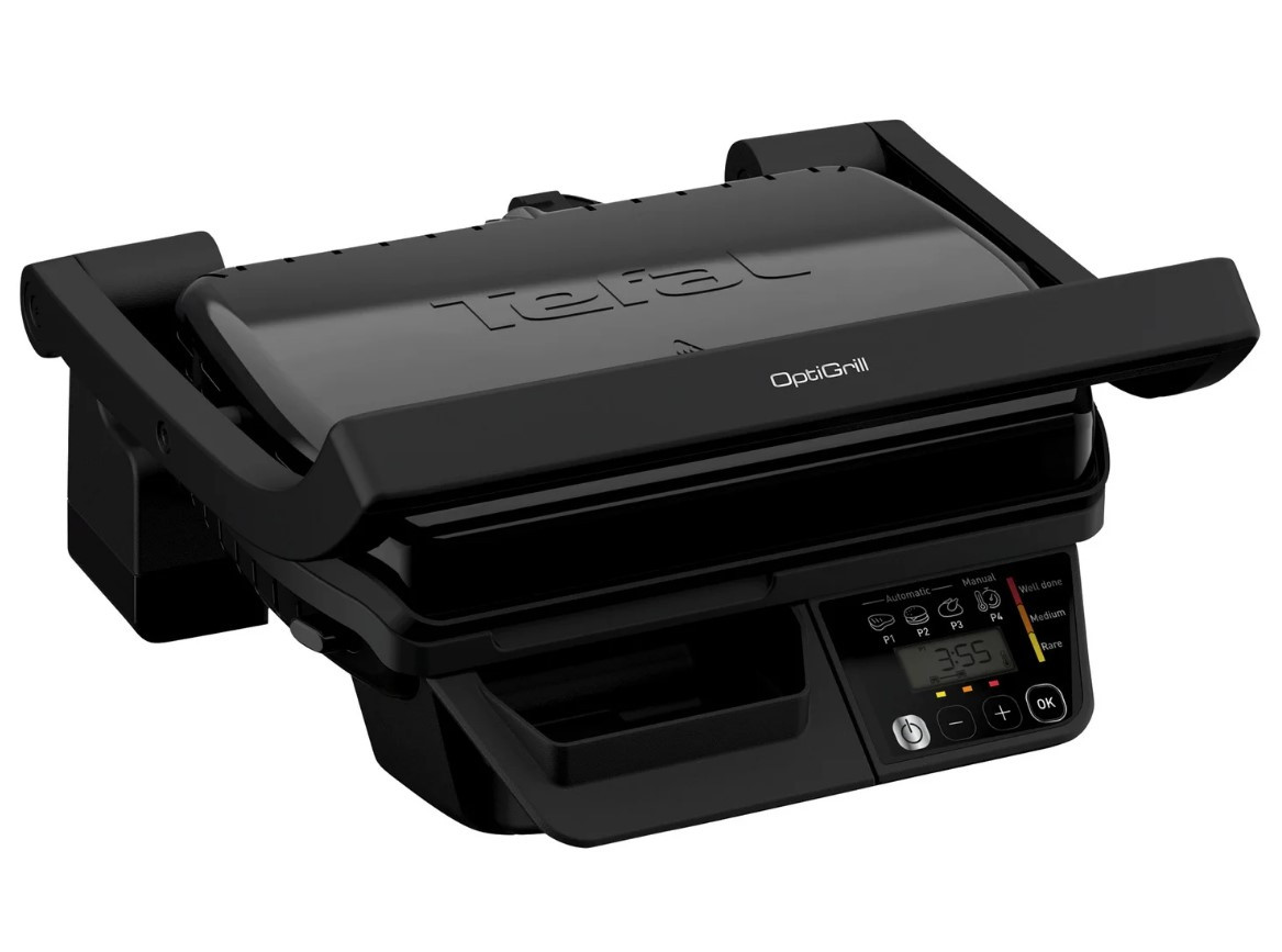 Гриль Tefal OPTIGRILL »GC7P0810/79A- 2523«, 2000 Вт, фото 1