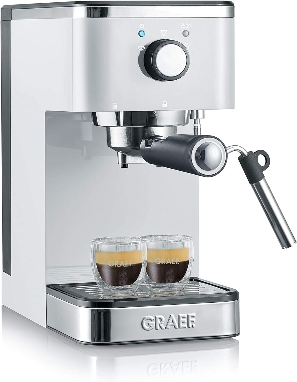 Ріжкова кавоварка GRAEF Salita ES400 silver, фото 1