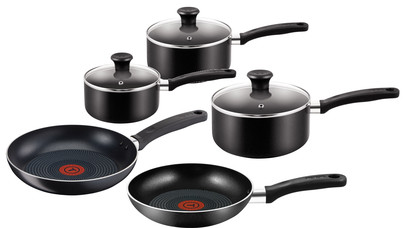 Набір із 5 предметів з антипригарним покриттям TEFAL Essential, фото 1