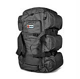 Тактичний Рюкзак-Сумка 2 в 1 Solve Bag 80 л 72 x 30 x 30 см Black -KT6002502, фото 8