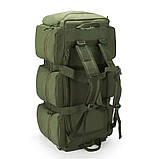 Тактичний Рюкзак-Сумка 2 в 1 Solve Bag 80 л 72 x 30 x 30 см Олива -KT6002501, фото 3