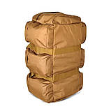Тактичний Рюкзак-Сумка 2 в 1 Solve Bag 80 л 72 x 30 x 30 см Койот KT6002505 solve, фото 7