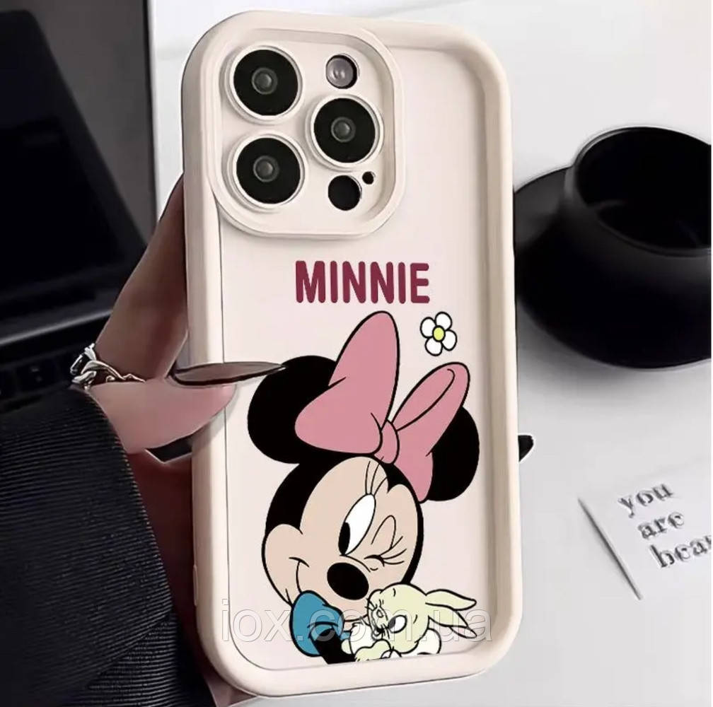 Силиконовый чехол для iphone 14 Minnie Mouse