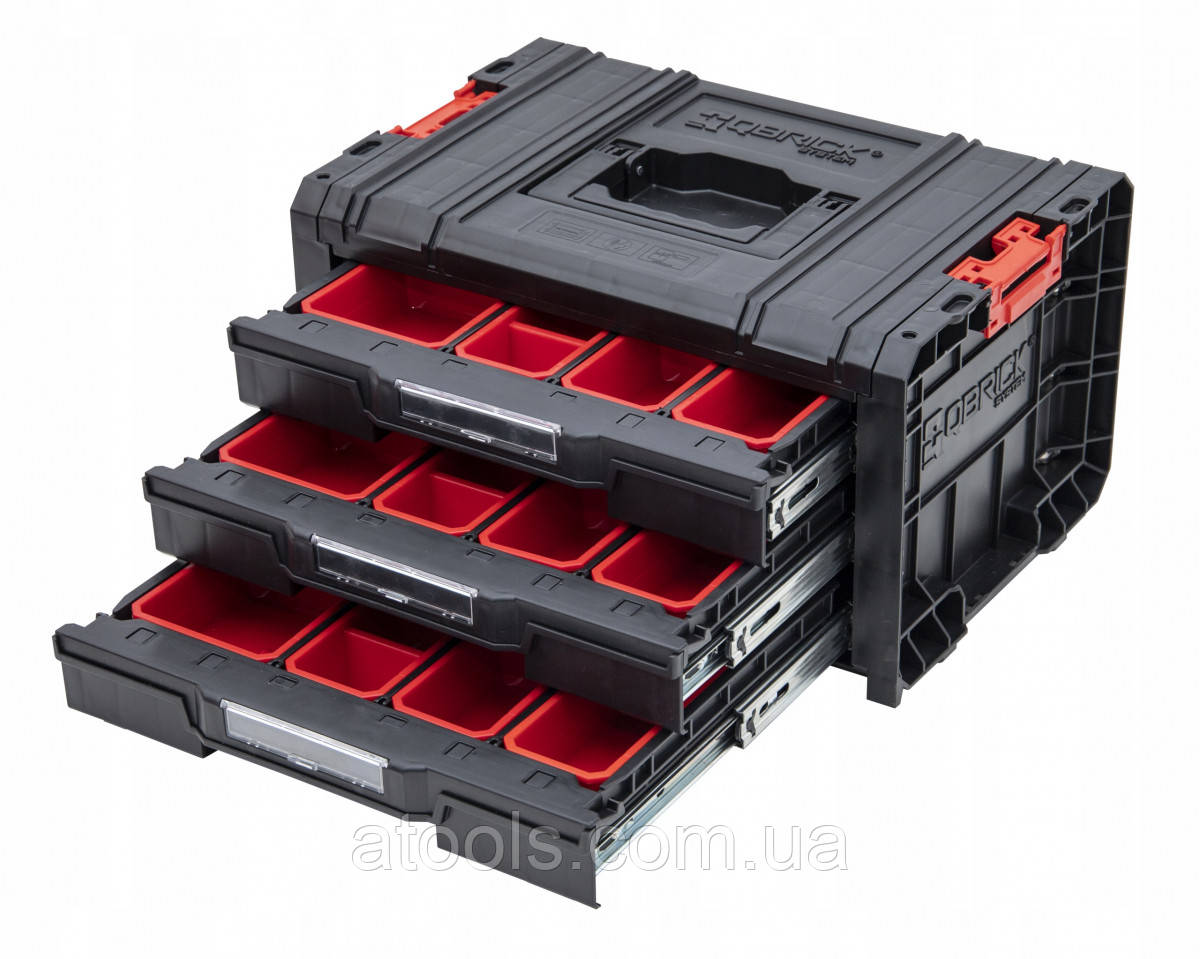 Ящик оганайзер QBRICK SYSTEM PRO DRAWER 3 TOOLBOX EXPERT (450x320x240), фото 1