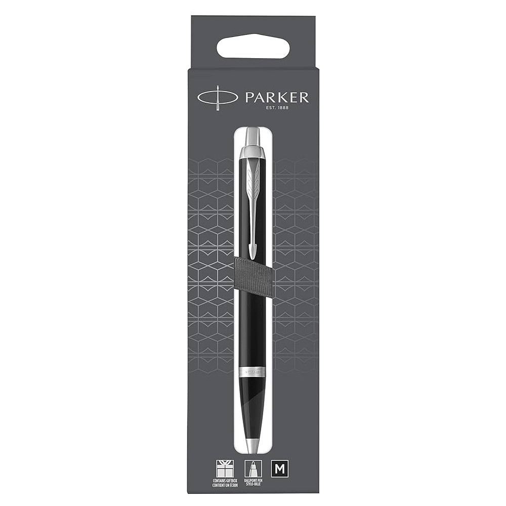 Ручка кулькова Parker IM Matte Black CT BP блістер 26 136, фото 1