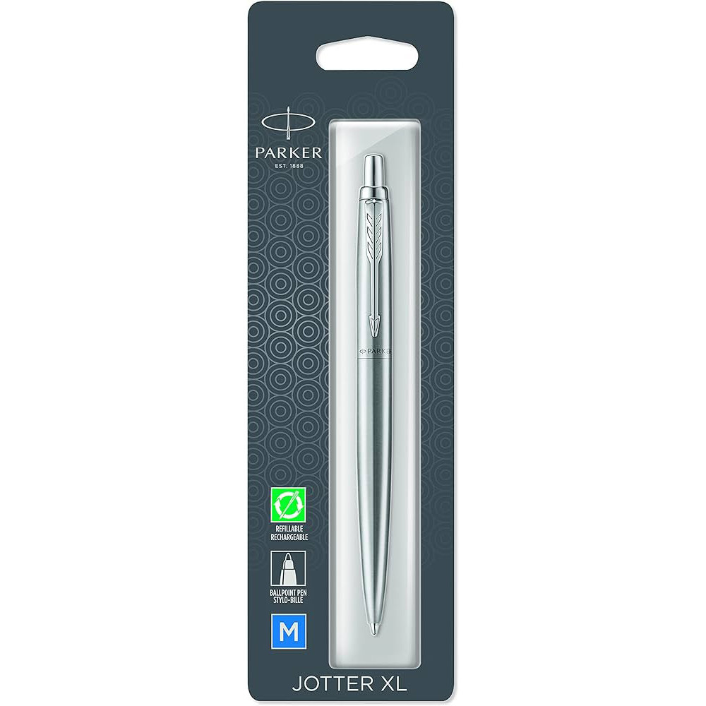 Ручка кулькова Parker JOTTER XL Monochrome Gray CT BP блістер 12 736, фото 1