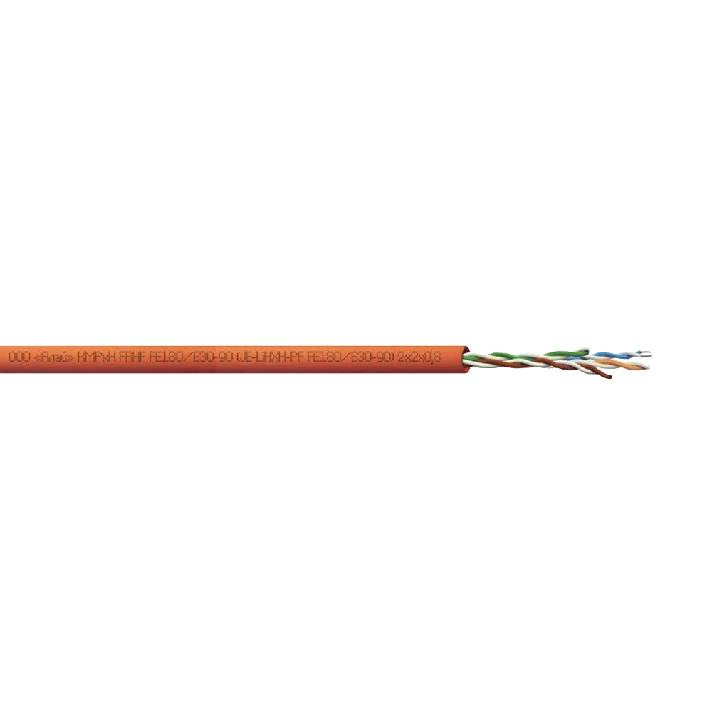 Кабель Алай Алай КОРкЕН FRHF FE180/Eк30 (J-HX(St)H-PF FE180) 2х2х0,8 мм(бухта 210м.), фото 1