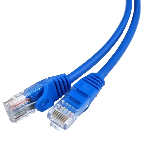 Патч-корд синій 1м EServer UTP CAT5e, фото 1