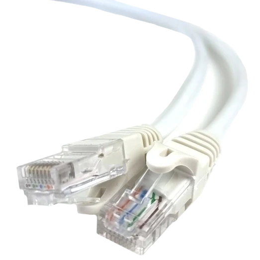 Патч-корд білий 1м EServer UTP CAT5e, фото 1