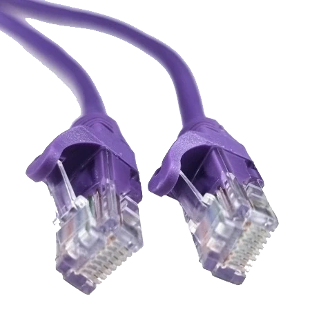 Патч-корд фіолетовий 0.5м EServer UTP CAT5e, фото 1