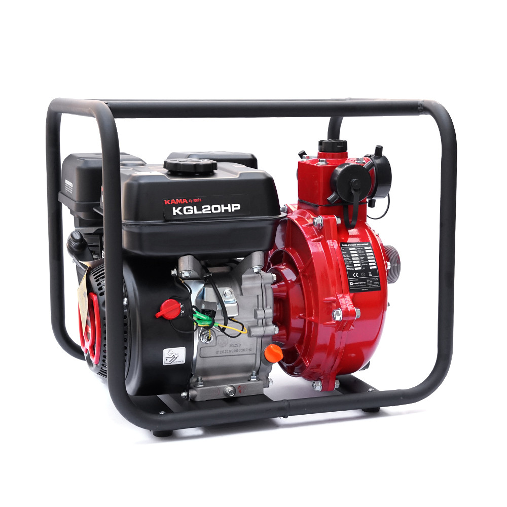Мотопомпа бензинова KGL20HP, продуктивність 20 м3/год, потужність 7 к. с., фото 1