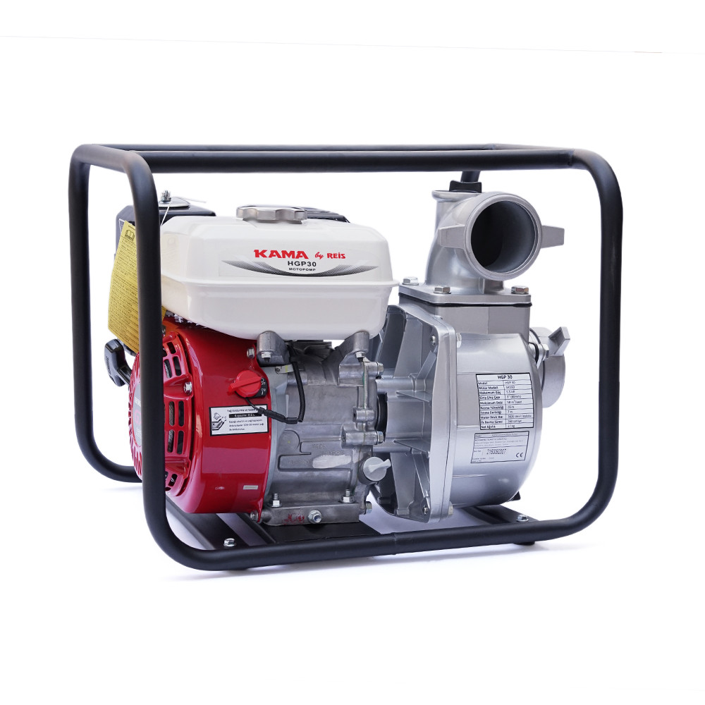 Мотопомпа бензинова HGP30, продуктивність 58 м3/год, потужність 5,5 к.с., фото 1