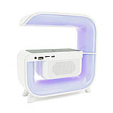 Настільна лампа-нічник G3, Bluetooth-колонка, бсдровна зарядка телефона, світло RGB, Box, фото 3