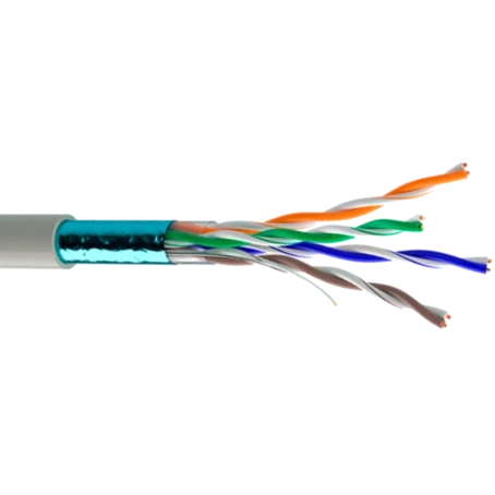 Кабель (FTP мідь внутрішній) OK-net OK-Net КПВЭ-ВП (100) 4*2*0,51 (F/UTP-cat.5E-SL) 100 м, фото 1