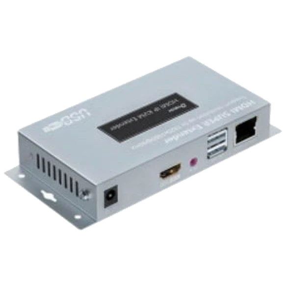 Приймач HDMI подовжувач по Ethernet та USB Dtech Dtech HDMI/USB-Ethernet extender RX, фото 1