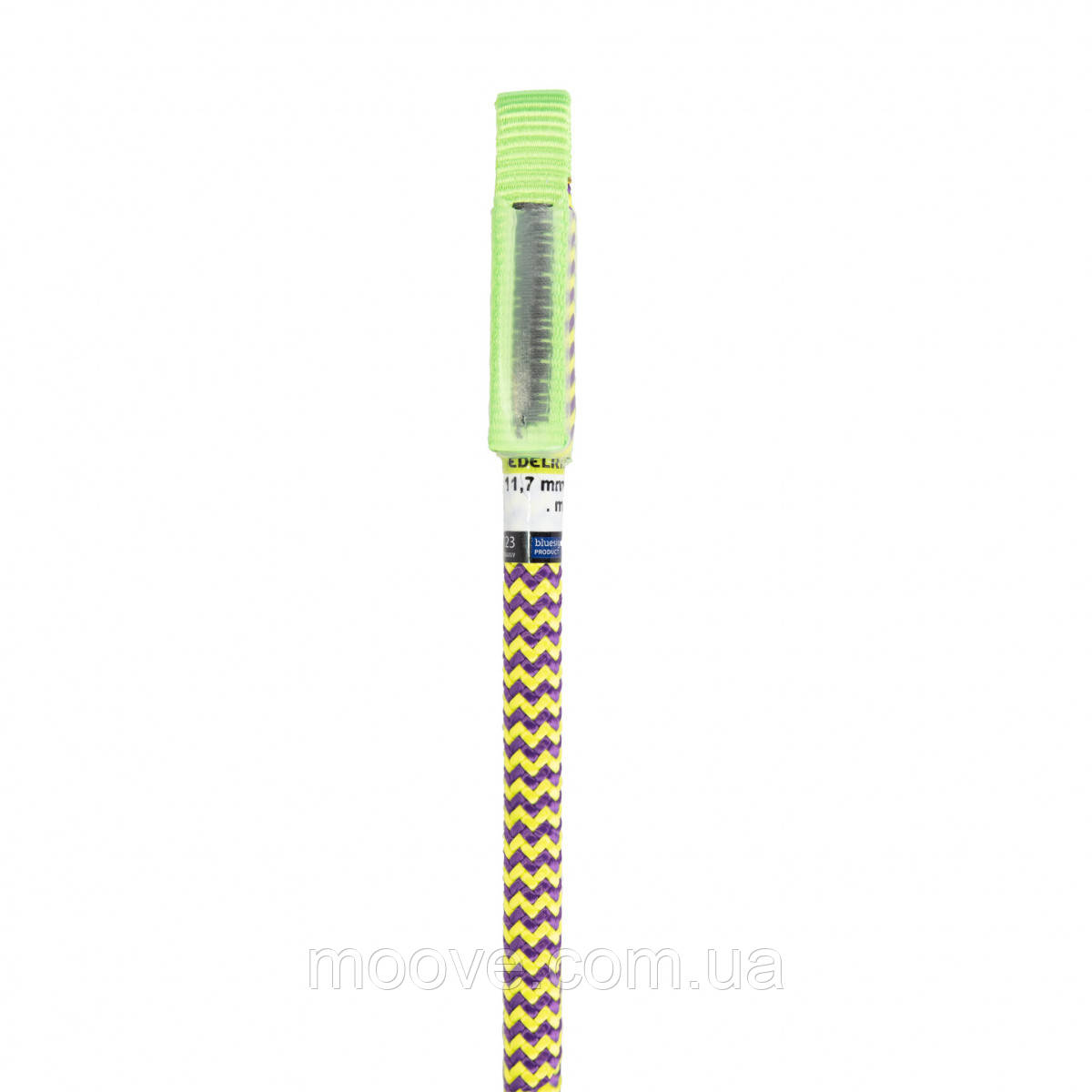 Edelrid Мотузка статична з кінцевиком Edelrid Woodpecker Weblink 11.7 мм Violet-Citrus 45 м