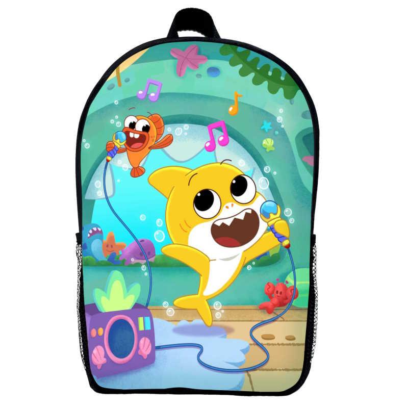 Рюкзак Акуленок дитячий (Gear bag Baby Shark mini 02) чорний, 29 х 21 х 9 см, фото 1